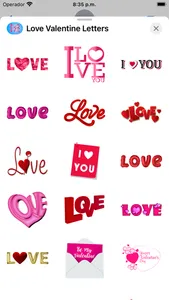 Love Valentine Letter Stickers screenshot 0