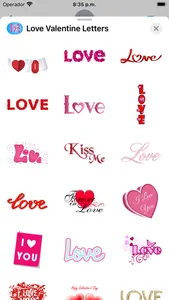 Love Valentine Letter Stickers screenshot 1