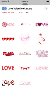 Love Valentine Letter Stickers screenshot 3