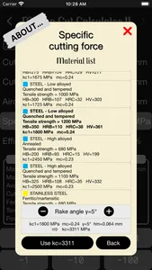 Milling Cut Calculator II screenshot 7