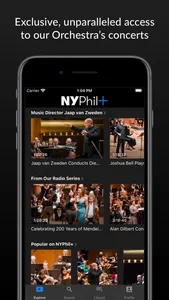 NYPhil+ screenshot 2