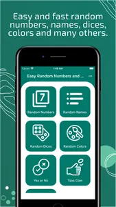 Easy Random Numbers and Names screenshot 0