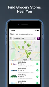 Grocery List App - Find Aisle screenshot 1