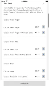 Peri Peri Streatham Vale, screenshot 1