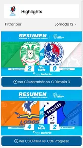 Liga Nacional de Honduras screenshot 1