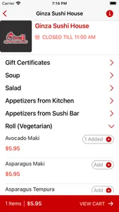 Ginza Sushi House screenshot 3