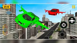 Crazy Flying Car Shooting Game screenshot 4