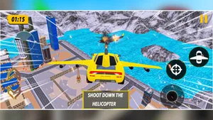 Crazy Flying Car Shooting Game screenshot 6