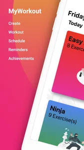 MyWorkout Schedule screenshot 0