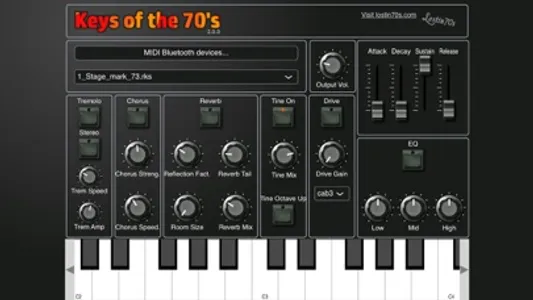 Keys of the 70's screenshot 0