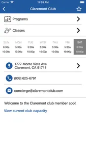 The Claremont Club Portal screenshot 5