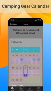 Routespunkt Hiking Grid Diary screenshot 0