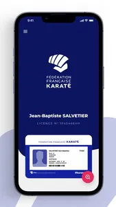 FFKarate e-licence screenshot 2