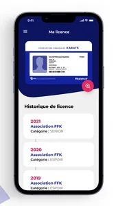 FFKarate e-licence screenshot 4