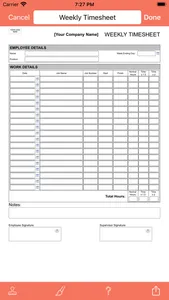 Timesheets-2-Go screenshot 2