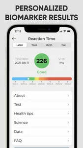 Longevity Biomarkers screenshot 2