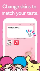 Notepad Sanrio characters screenshot 2