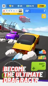 Idle Drag Race - Tap Car Game screenshot 0