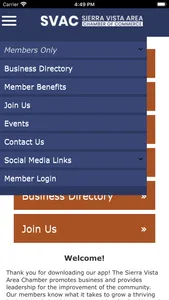 Sierra Vista Area Chamber screenshot 2