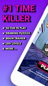 Kill The Cat: Drawing Puzzles screenshot 0