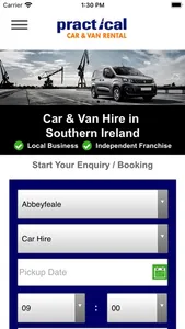 Practical Car & Van Rental IE screenshot 0