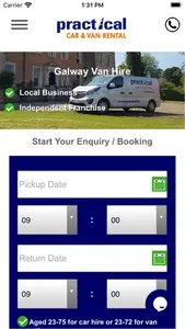 Practical Car & Van Rental IE screenshot 3