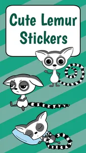 Cute Lemur Stickers screenshot 0