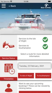 Red Funnel Ferries screenshot 1