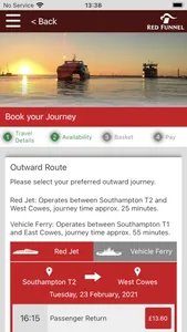 Red Funnel Ferries screenshot 4