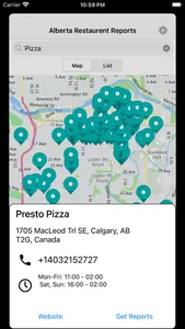 Alberta Restaurant Reports screenshot 2