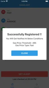 Ethereum Gas Alert screenshot 2