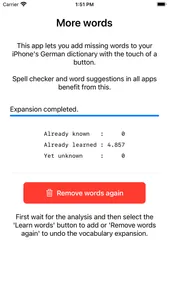 More words - Deutsch screenshot 1