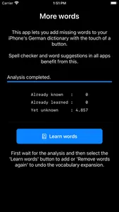 More words - Deutsch screenshot 2