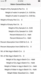 Water Cementitious Ratio screenshot 1