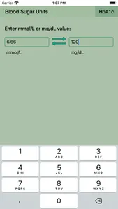 Blood Sugar Unit Converter screenshot 4