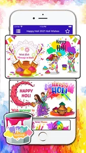 Happy Holi 2021 Holi Wishes screenshot 1