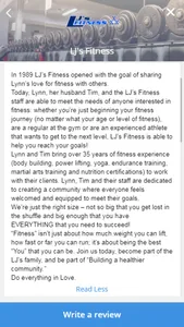 LJ's Fitness screenshot 1