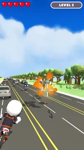 Traffic Chase - Moto Shooting screenshot 1