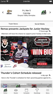 Drayton Valley Thunder AJHL screenshot 1