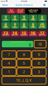 Black Jack Odds Calculator screenshot 0