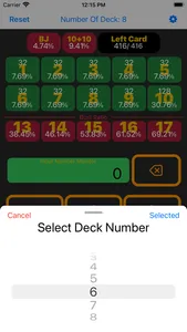 Black Jack Odds Calculator screenshot 1