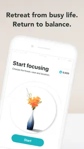 Unplug:Floral Pomodoro screenshot 1