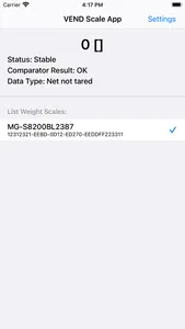 Weight Scale for VEND POS screenshot 1