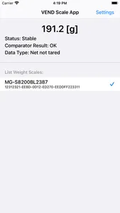 Weight Scale for VEND POS screenshot 2