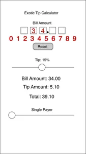 Exotic Tip Calculator screenshot 0
