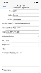 Auto Care Tracker screenshot 1