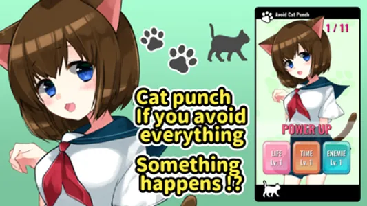 Avoid Cat Girl Punch! screenshot 0