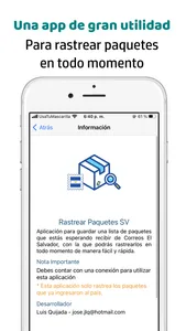 Rastrear Paquetes SV screenshot 3