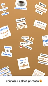 Coffee Stickers! for iMessage screenshot 1