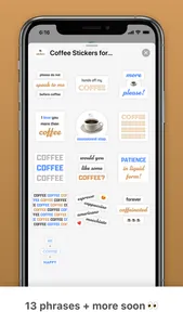 Coffee Stickers! for iMessage screenshot 3